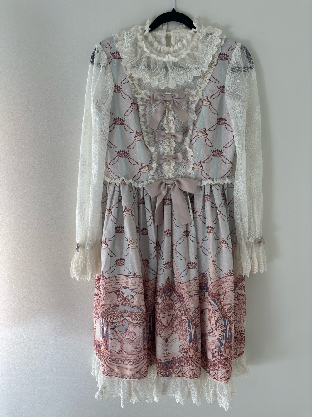 NWT CEL Lolita Studio Swan Lake Hime Sleeves OP Dress